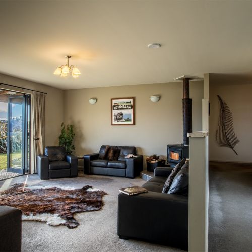 Lounge & Hall at our b&b in Te Anau, NZ